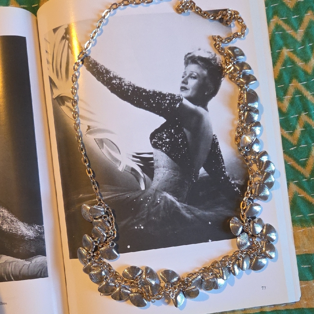 Chic Silver & Gold Shell Necklace